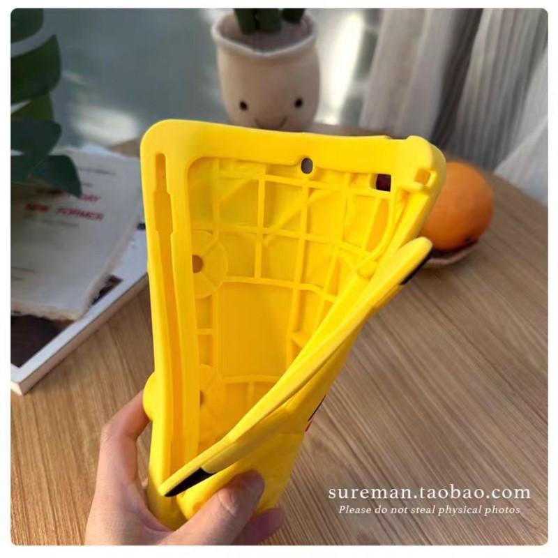 3D Мультяшный Пикачу Регулируемая подставка Силиконовый чехол для iPad Mini 1-8/Air 1-5/M2/M3/Pro 9.7-11 дюймов/10-е поколение 10.9 дюймов Защитный корпус