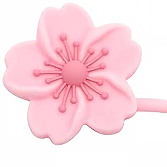 4/7 шт., силиконовые чехлы для соломинок с цветами, пылезащитная крышка для стакана на 20–40 унций, пищевой многоразовый соломенный топпер, аксессуар для соломы без пыли