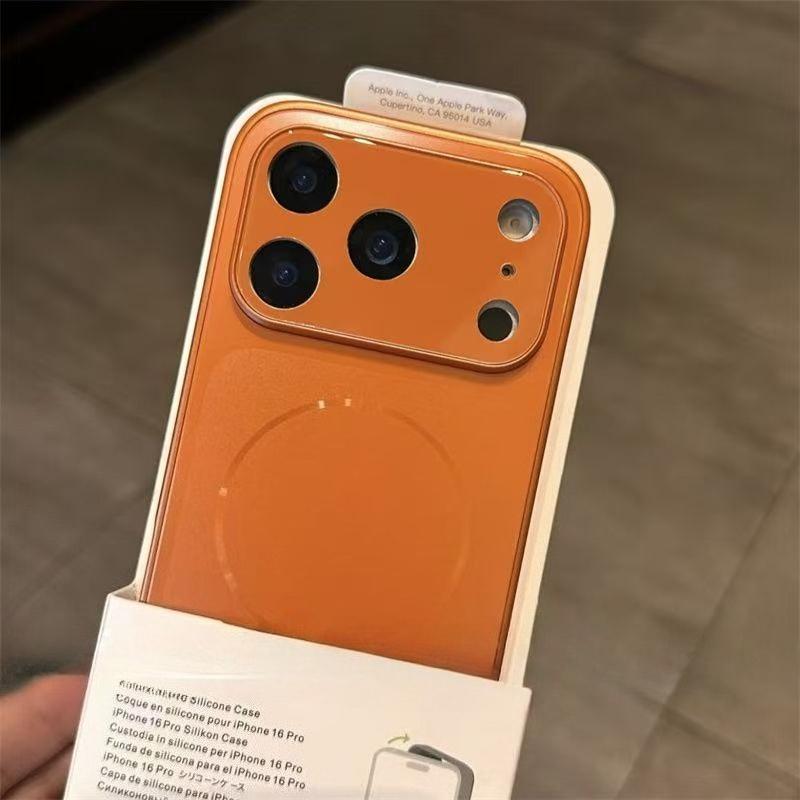 Роскошный матовый чехол-защита для линз из стекла Для iPhone 17 Air 16 15 14 13 Pro Max Plus Для Magsafe Магнитный Ударопрочный Жесткий ПК Чехол