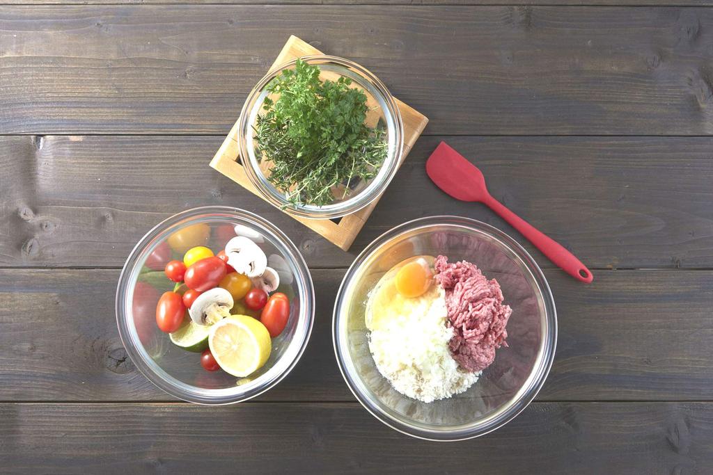 Hario Набор из 3 стеклянных мисок 1 салатница прозрачная 20741801 термостойкая (Включает чашу)