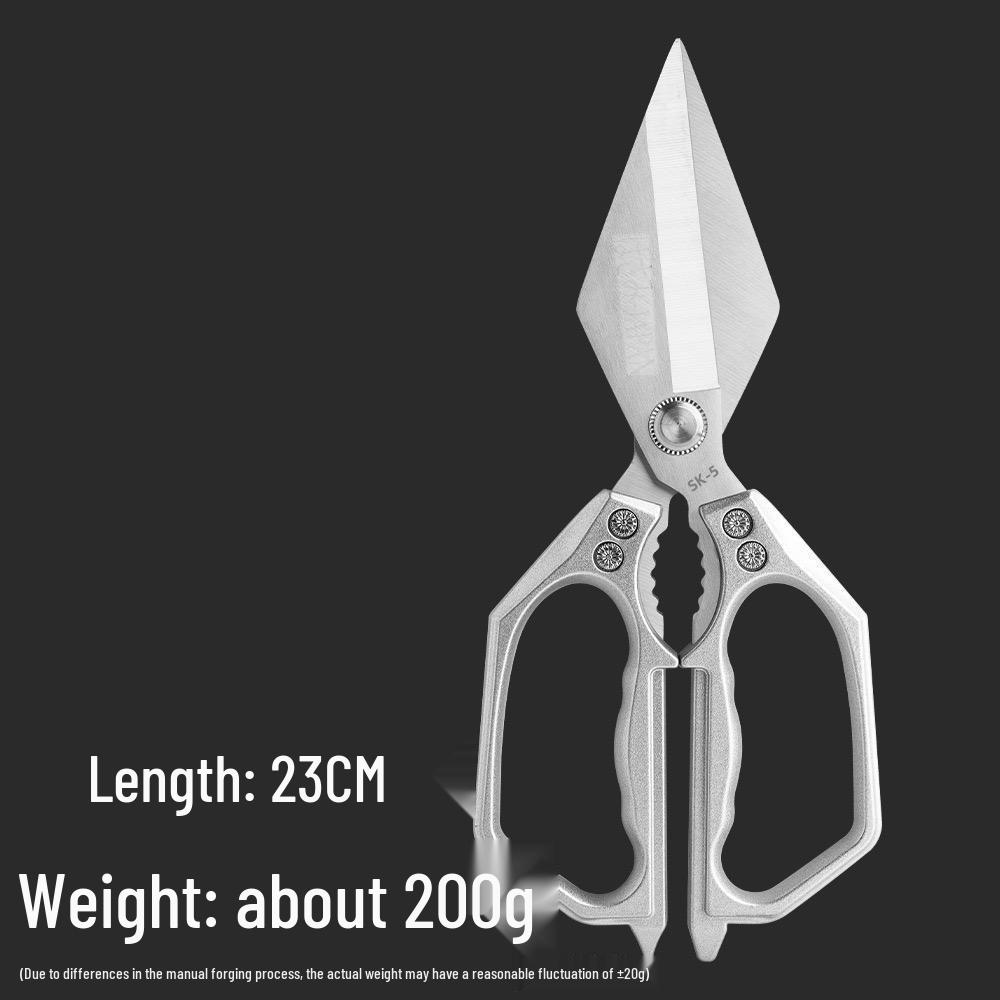 Кухонные ножницы из нержавеющей стали, экономящие труд, для курицы, рыбы и мяса - Мощный костерез