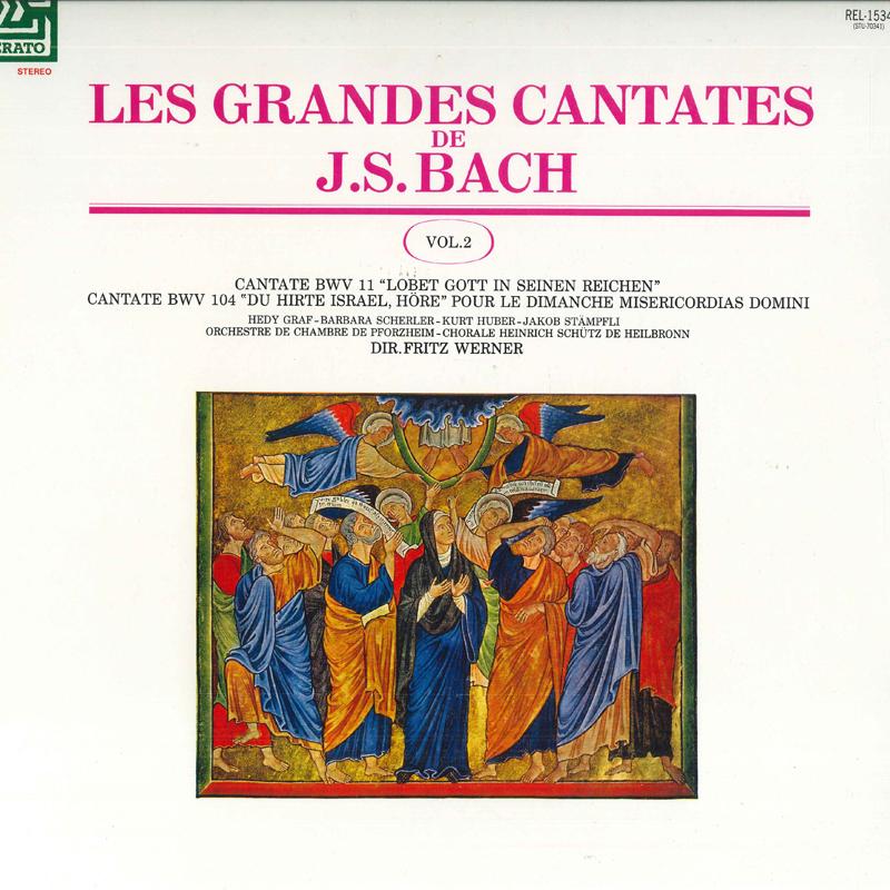 LP Пластинка ФРИЦ ВЕРНЕР, ХОРАЛЫ ГЕНРИХА ШЮЦА - Бах: Кантатные отрывки (2) / Cant REL1534 ERATO 1985 Япония Классика Б/У