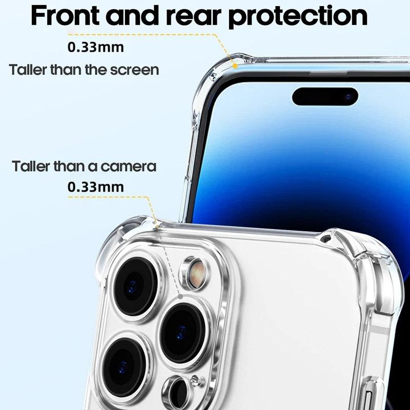 Роскошный прозрачный противоударный чехол для iPhone 15 14 13 12 11 Pro Max, чехол для телефона iPhone 13 12 Mini X XR XS 8 14 15 Plus, задняя крышка