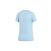 Adidas Спортивный стиль футболка с коротким рукавом женские топы светло-голубой EI0695