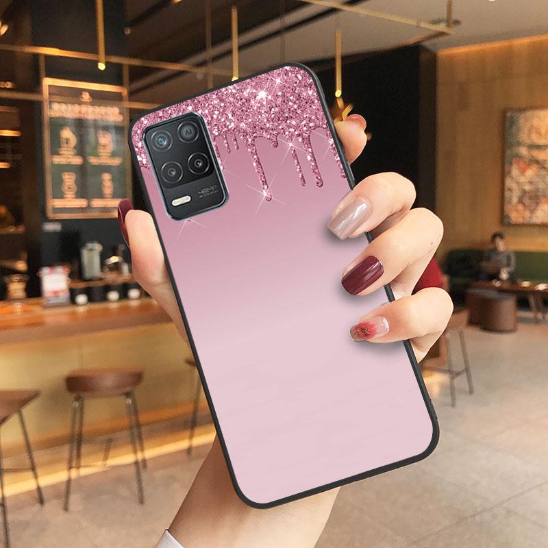 Розовый блестящий чехол для телефона OPPO Realme GT 2 Pro X2 Pro XT C25S 8 7 6 Pro 6i GT Master C3 C21 C21Y C11 X3 SuperZoom