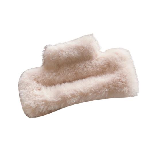 Женская плюшевая заколка для волос с дизайном «пружинная задняя часть головы», большая заколка для волос, прямоугольный зажим для волос в виде акулы, аксессуар для волос