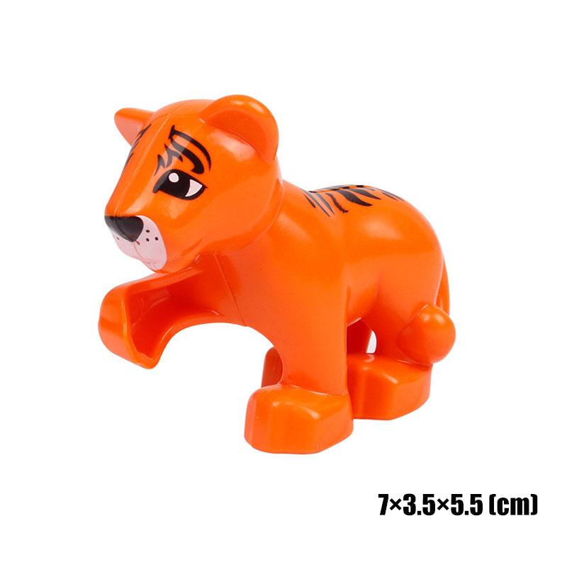 Big Size Building Blocks Animal Accessorie Compatible Duplo Rabbit Fish Bear Chicken Pig Duck Dog Cat Horse Cow Sheep Toys Gifts