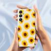 For Samsung Galaxy A16 5G/4G Case Sunflowers Pattern Printing Straight Edge TPU Phone Back Cover