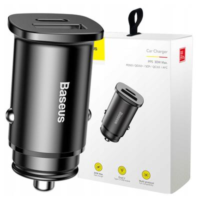 Автомобильное зарядное устройство Baseus Square Pps Qc4.0 / Pd3.0 5A 30W (Черный)