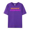 Drunkin Grownups Mens Clothing 2024 Luxury Brand Graphic Tees Men Printed T-Shirt