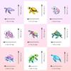 10/50pcs Colorful Cute Sea Turtle Stickers Turtle Marine Animal Graffiti Stickers for DIY Luggage Laptop Skateboard Motorcycle Bicycle Stickers