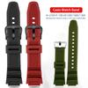 Ремешок для Casio G-Shock AQ-S810W AE-1000W SGW-400H/300H/500H W-735H W-216H MRW-200H AEQ-110W Резиновый Силиконовый Ремешок для Часов 18мм