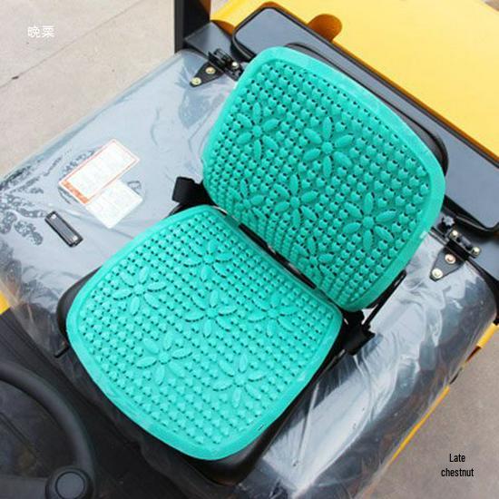 Breathable Summer Forklift Seat Cover for Heli, Longgong, Liugong - Cool Plastic Cushion
