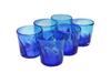 [Amazon.co.jp Exclusive] [Commercial Set] Instagrammable Churaumi Rocks Glasses (Large) Water & Blue, Set of 6