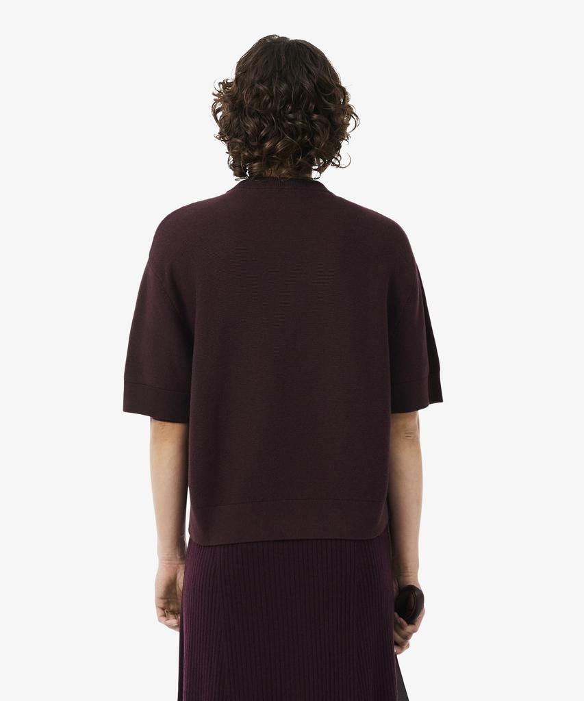 Lacoste Women'S Lynx Lynx Short Sleeve Cardigan Af8244-56N 3Ke