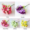 7 Вилок Искусственные Поддельные Цветы Роза Свадебный Букет Домашняя Вечеринка Декор Пластик