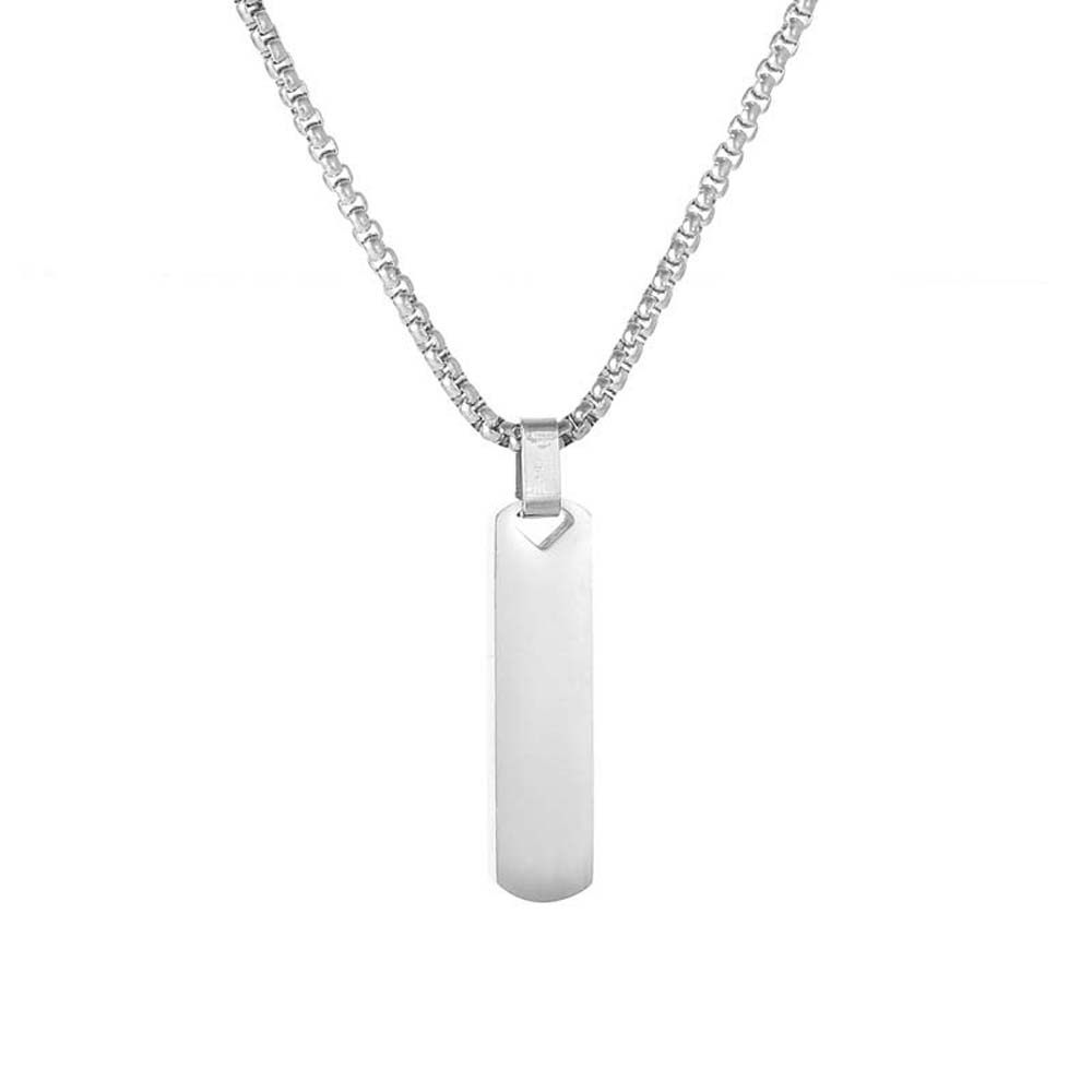 Черно-серебристый цвет Прямоугольное ожерелье Цепи Ключицы Геометрическая подвеска Цепь Мужчины/Мальчики