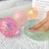 Игрушка-антистресс из ТПЭ с медленным отскоком, блестками и шариками из мальтозы