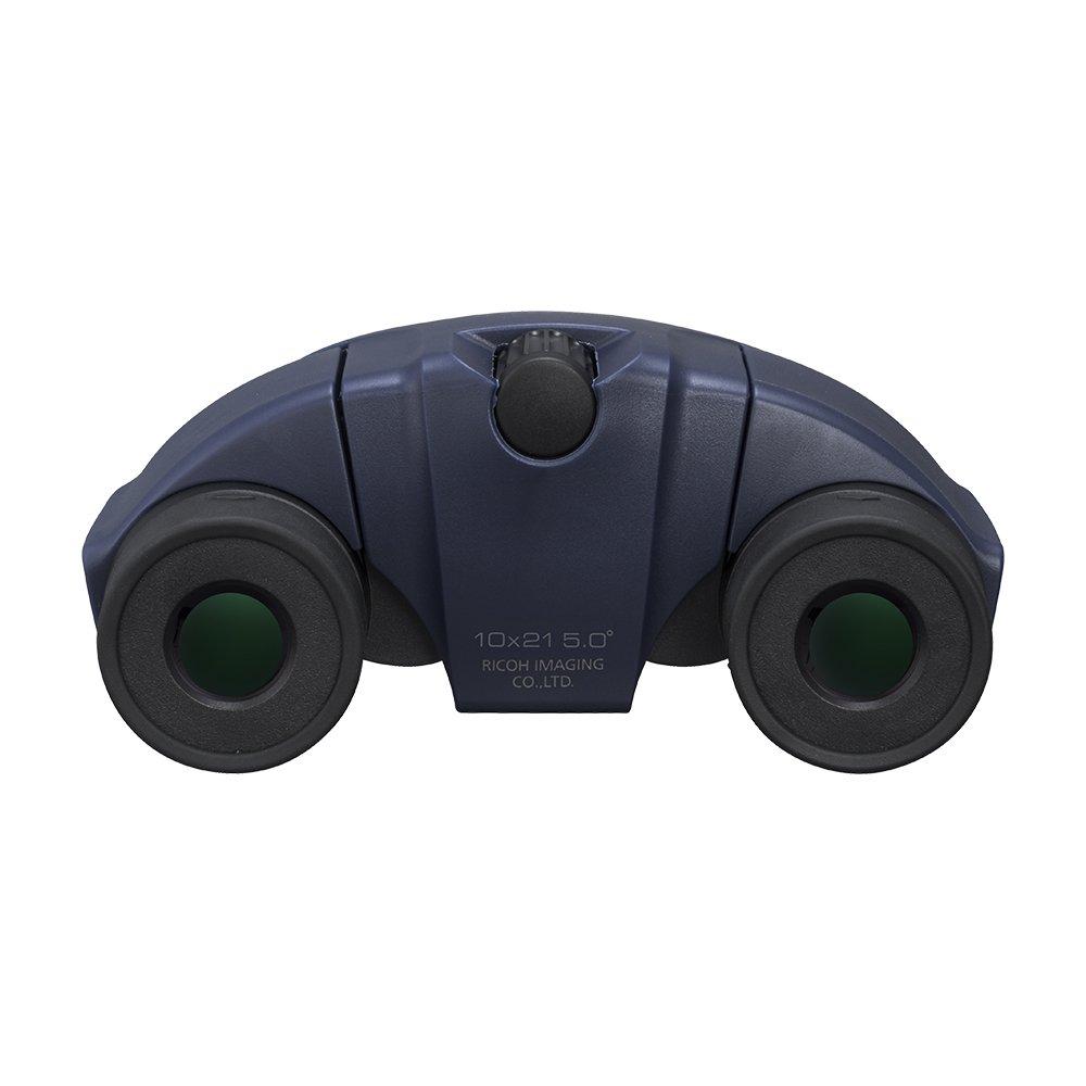 PENTAX UP 10x21 Binoculars, Navy [For Live Concerts and Sports Events] [Compact and Lightweight (210g)] [10x Magnification] Includes Case and Trap 618