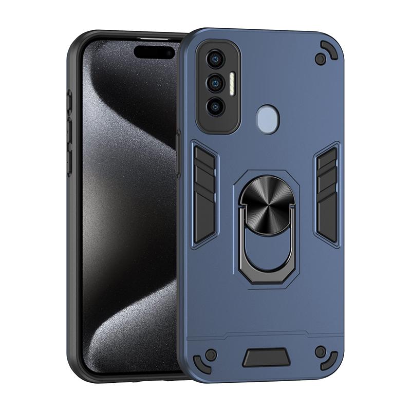 Для Tecno Spark 7 Pro 7P 8 8T 8C 9 9T Spark 10 10C Spark 20 Чехол Противоударная Броня Автомобильный Магнитный Кольцо Подставка Жесткая Задняя Крышка Чехол для Телефона