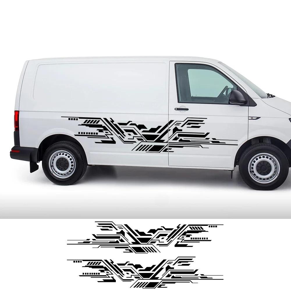 Автомобильные наклейки для Volkswagen VW Transporter Caravelle T3 T4 T 5 6 Автодом Полосы Графика Виниловая наклейка Аксессуары для тюнинга авто