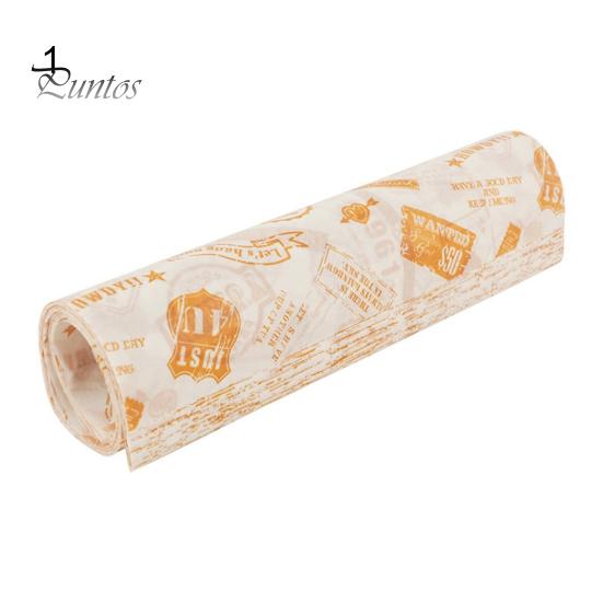 Puntos 50 шт./пакет вощеная бумага с рисунком сердца антипригарная пищевая упаковка маслостойкая сухая бумага для гамбургеров