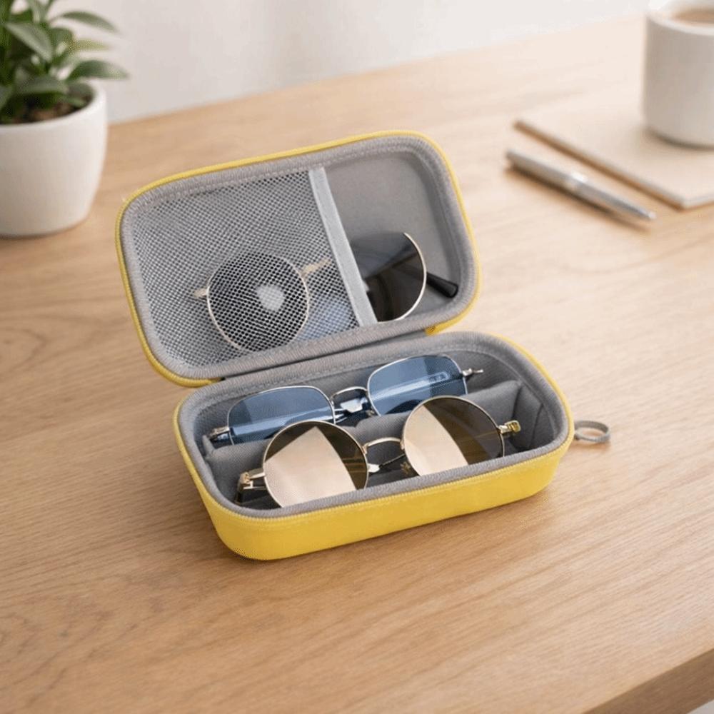 EVA Hard Shell Sunglasses Storage Box Large Capacity Sunglasses Protective Case Multi Pair Storage