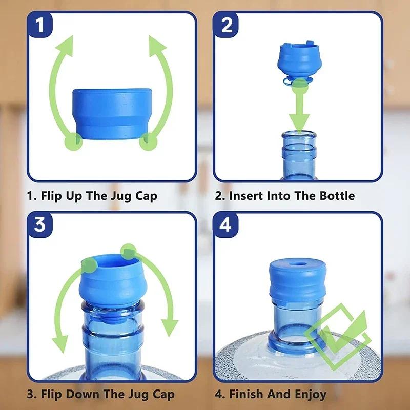 Tomatodo для водяного насоса, бутылки, кувшина для напитков, сменная крышка для бутылки с водой, 3 и 5 галлонов, пробка для крышки, силиконовый верх