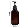 500ML PET Soap Dispenser Refillable Shampoo Conditioner Hands and Dishes Soap Dispenser Bottle for Kitchen Bathroom with Pump Distributor Bottle