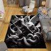 1pc Angel Knight Pattern Area Rug, Anti slip Non Shedding Stain Resistant Carpet