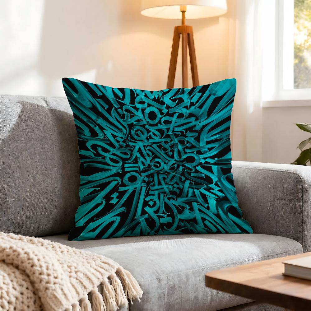 Art Pokra Lampa Art Cushion Cover 1Pcs Decorative Covers Soft Cushion Case For Sofa Couch Decor 40X40 45X45 Pillowcases