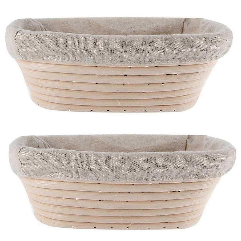 1 Set 10 Inch Bread Proofing Basket, Proofing Basket + Cloth Liner + Dough Scraper + Bread Lame & 2