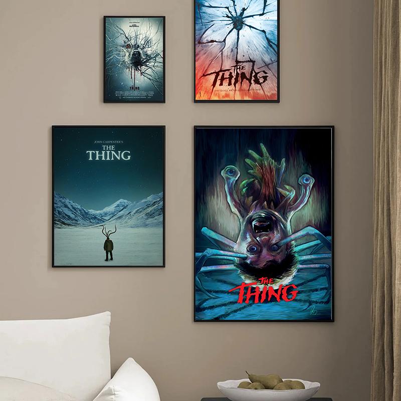 Классический фильм ужасов The Thing, постеры с принтом, холст, картина Джон Карпентер, настенная художественная картина для спальни, украшение дома