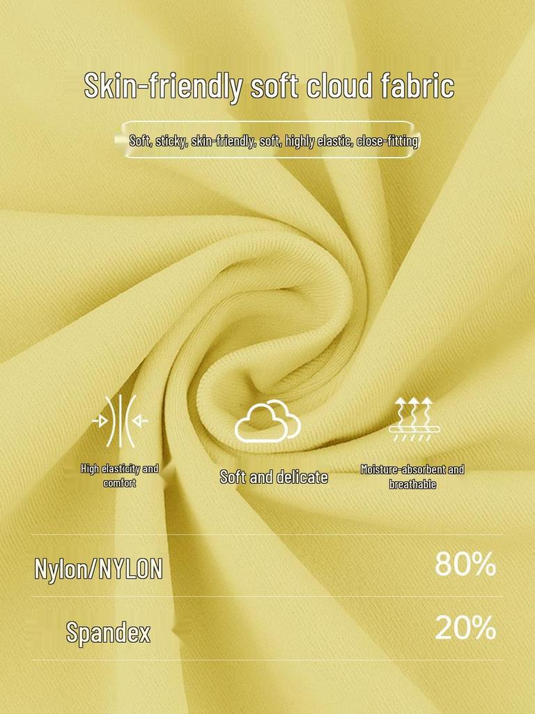 Женский майка для йоги с вырезом на шее и вставными чашечками - Телесный, Сексуальная спинка Стиль 52167