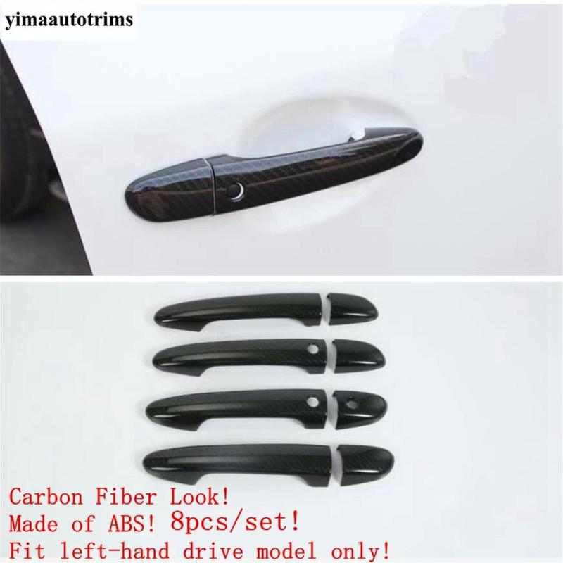 Car Outer Door Handle Protection Decorative Sequ Cover Trim For Mazda 6 - 2024 Carbon Fiber Accessories Exterior Kit