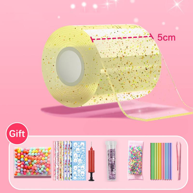 Изготовление игрушек своими руками из пузырчатой ленты, не оставляющей следов, двухсторонней клейкой ленты, многоразовой цветной высоколипкой наноленты