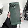 Охлаждающий Матовый Чехол с Теплоотводом Для iPhone 17 Air 16 15 14 13 12 11 Pro Max X XS Max XR Plus SE Mini Металлический Чехол