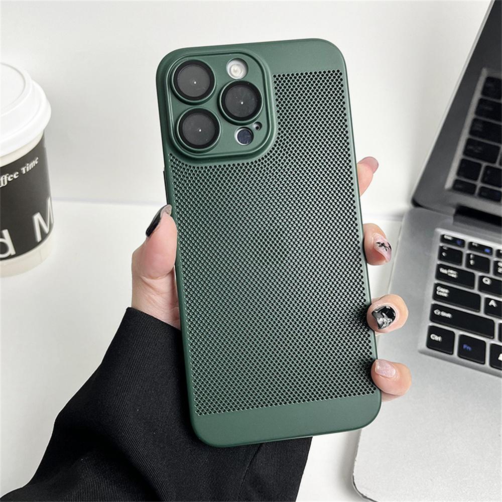 Охлаждающий Матовый Чехол с Теплоотводом Для iPhone 17 Air 16 15 14 13 12 11 Pro Max X XS Max XR Plus SE Mini Металлический Чехол