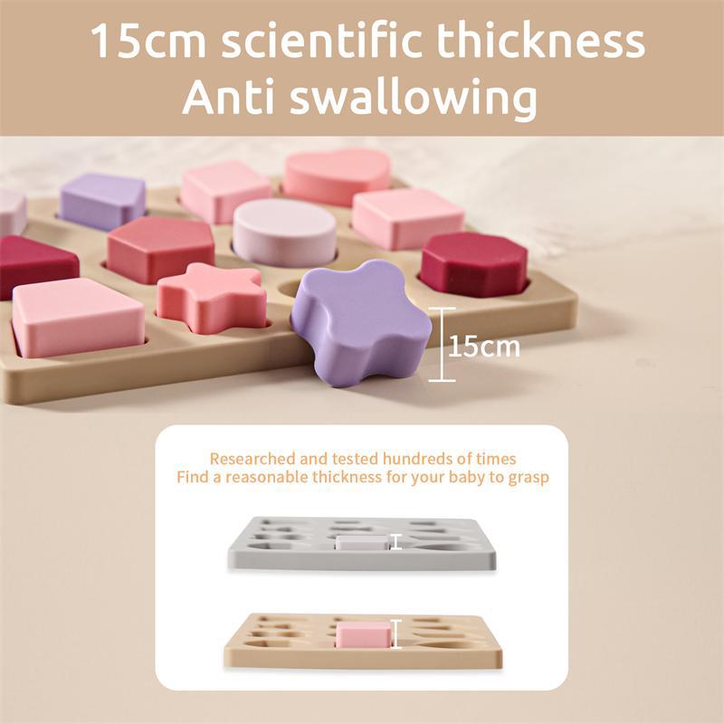 Игрушка для познания формы, детская геометрическая равная панель, панель для ручки, панель из силикагеля, учебное пособие