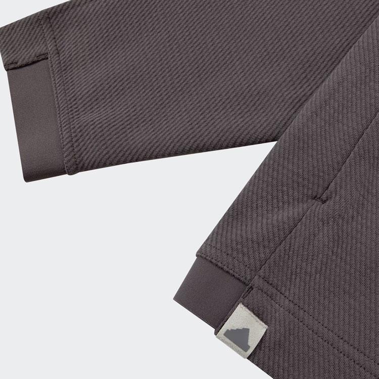 Adidas Деловая повседневная вязаная куртка-кардиган, мужские топы, темно-серый JE8595