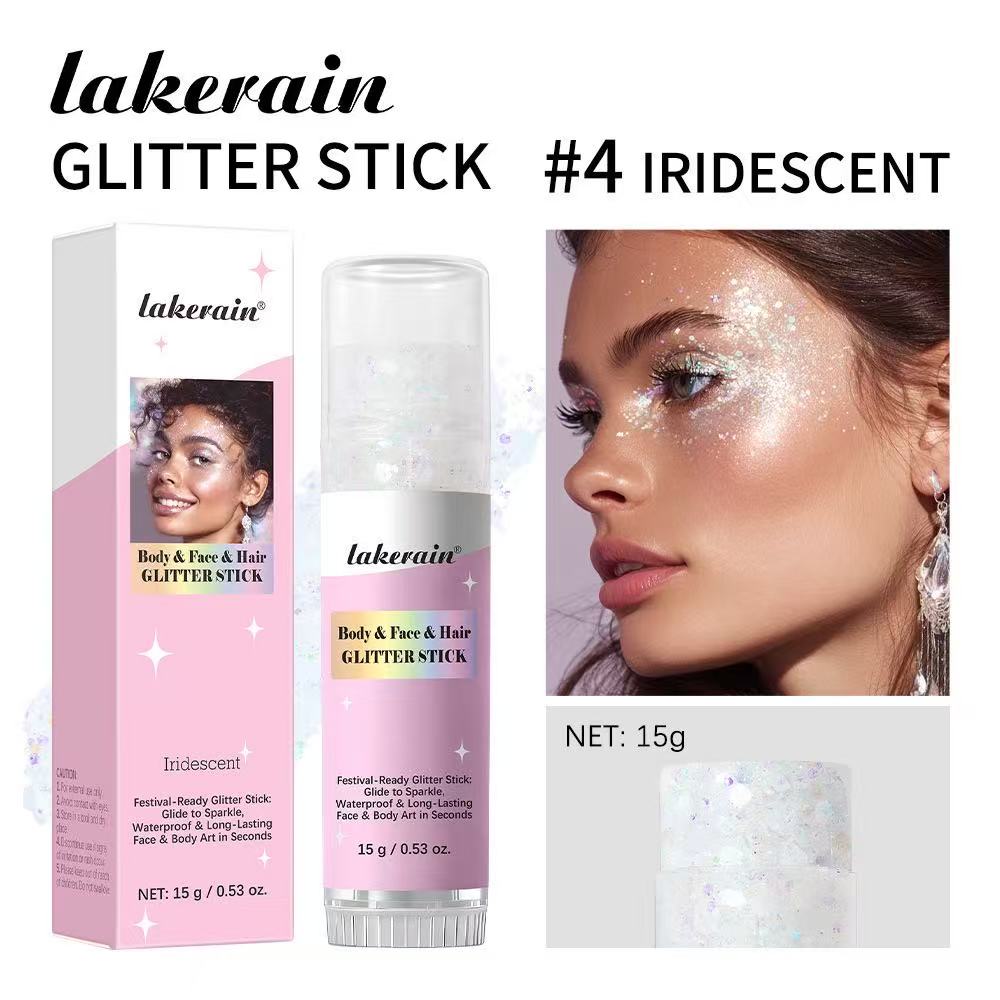 Lakerain Блестящий стик для тела, лица и волос Золотой