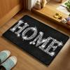 Блестящий мягкий придверный коврик "ДОМ" противоскользящий коврик для пола для кухни, ванной комнаты, прихожей, прачечной, домашний декор