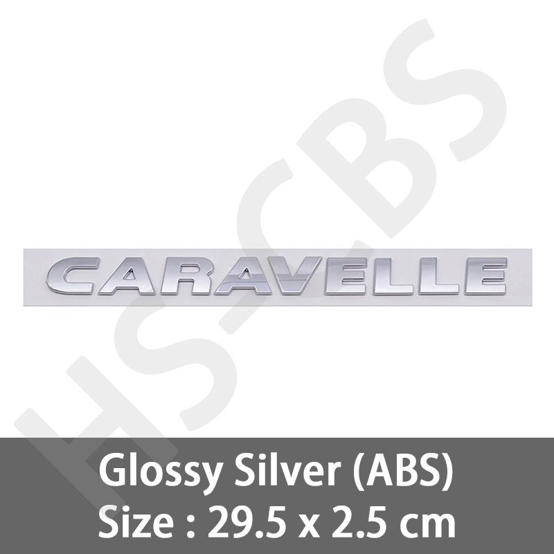 ABS Car Trunk Body Letters Words Logo Badge CARAVELLE Emblem Decals Sticker Emblem Caravelle Letter 7H9853687739 Accessories