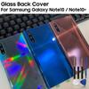 Стеклянный корпус Задняя крышка Чехлы Для SAMSUNG Galaxy Note10 Plus Note10+ Телефон Задняя крышка аккумулятора Чехол для телефона Задняя крышка