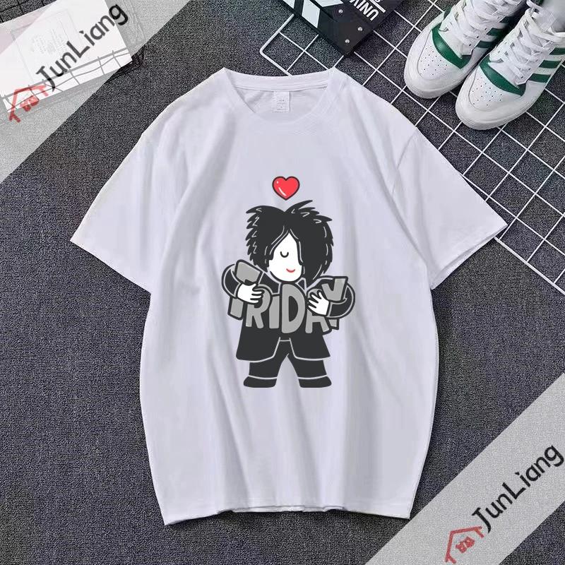 Футболка с летним топом Robert Smith Cure Music Band Y2K Queen Футболка Tumblr Custom Harajuku Smith