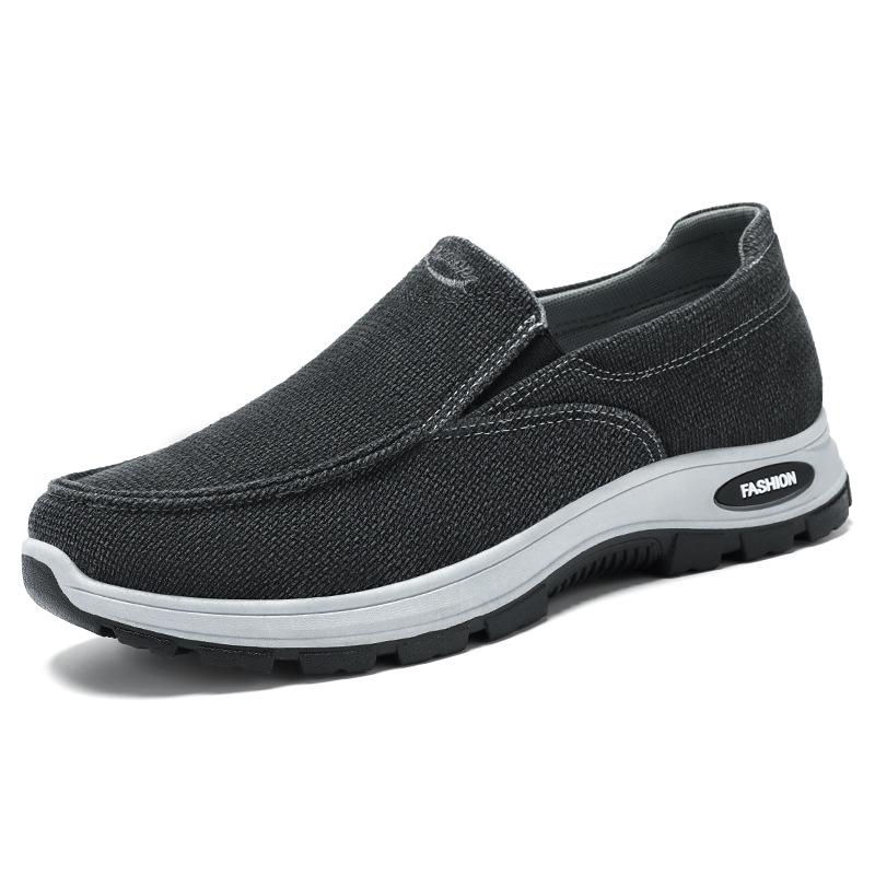 Кроссовки мужские 2025 осень новые сетчатые дышащие мужские туфли повседневные однопедальные ходули