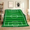 Soccer Field Flannel Blanket Throw Blanket Soft Warm Sofa Bed Camping home Decor Unique Christmas Gift C926113