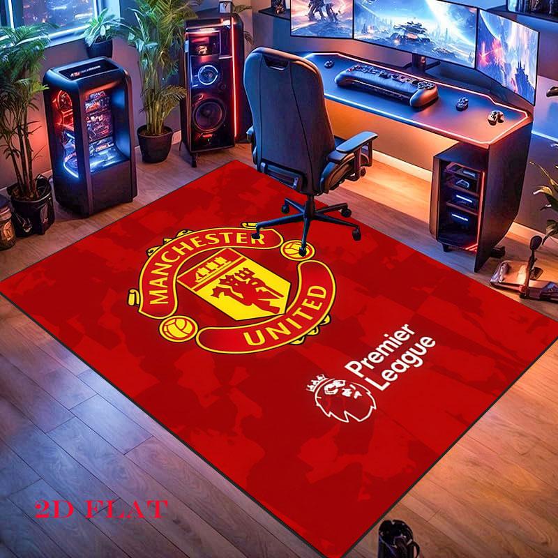 Raw MUFC Passion Carpet Rug for Living Room Bedroom Home Sofa Decoration,Kids play Nonslip Floor Mat