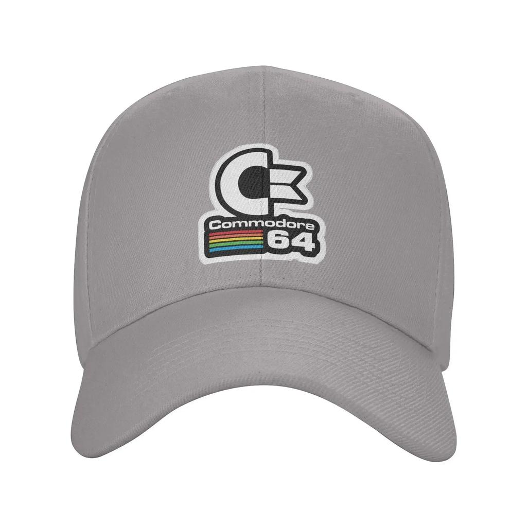 64 Commodore Cap Retro Logo Dad Hat For Men Women Adjustable Casual Headwear