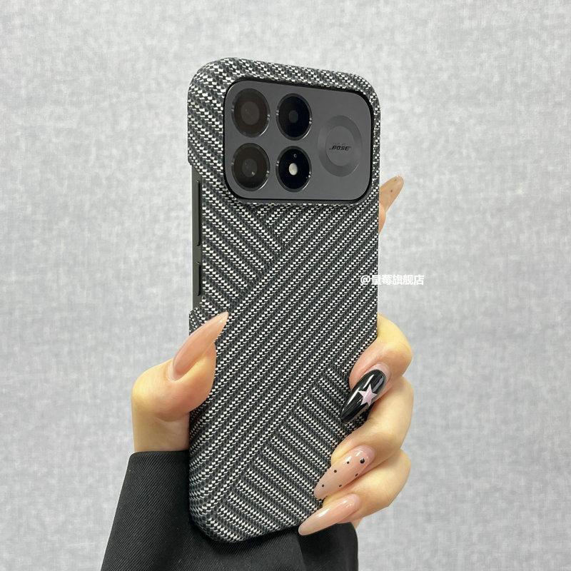 Чехол для POCO F9 Ultra Чехол Модный узор из углеродного волокна Тонкий жесткий защитный задний чехол из ПК для телефона POCO F9 Pro Чехол Funda